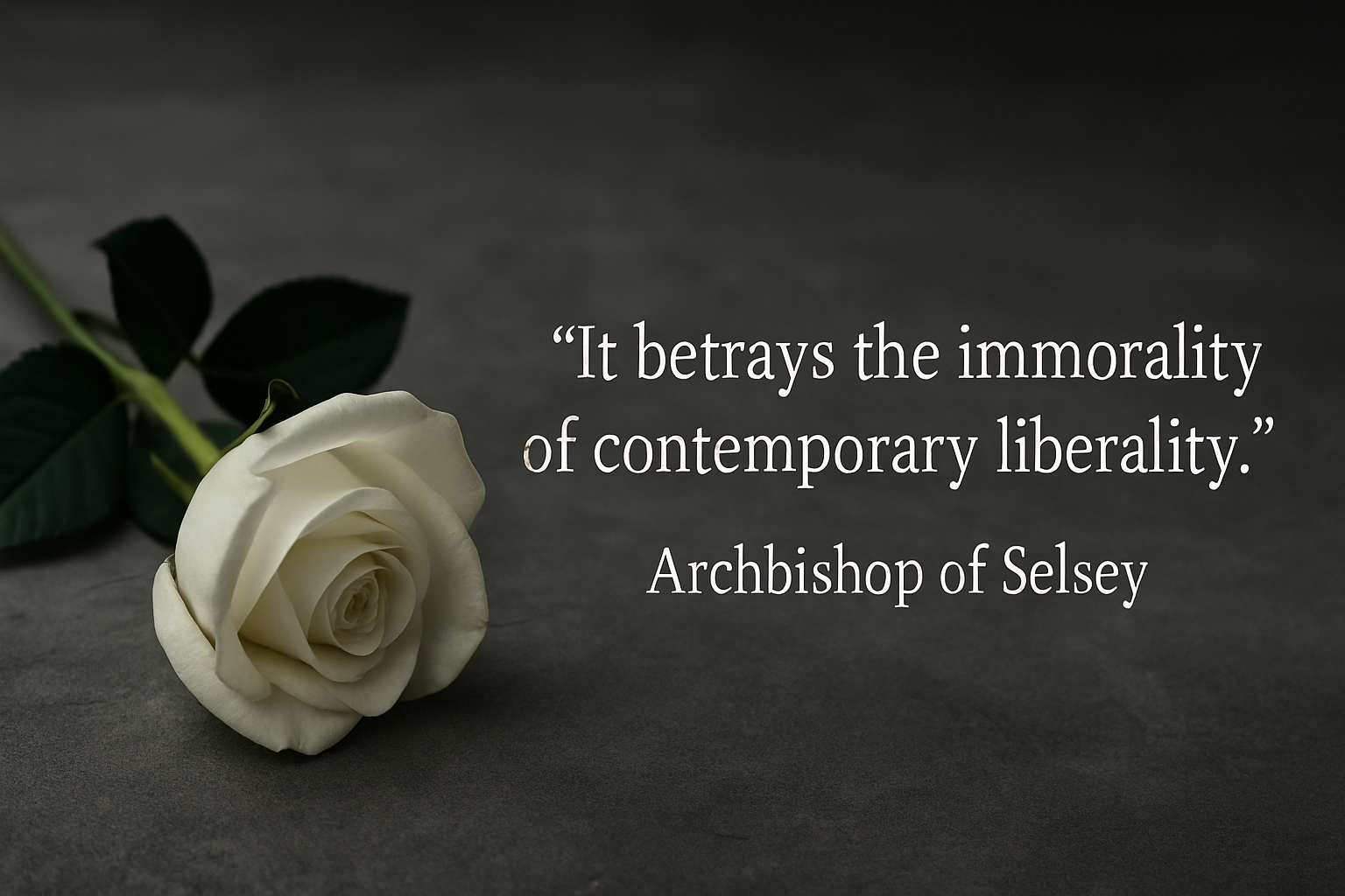 The Immorality of Contemporary Liberality