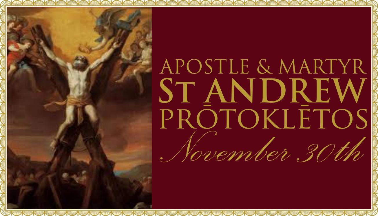 Today’s Mass: November 30 (transferred) St Andrew, Apostle
