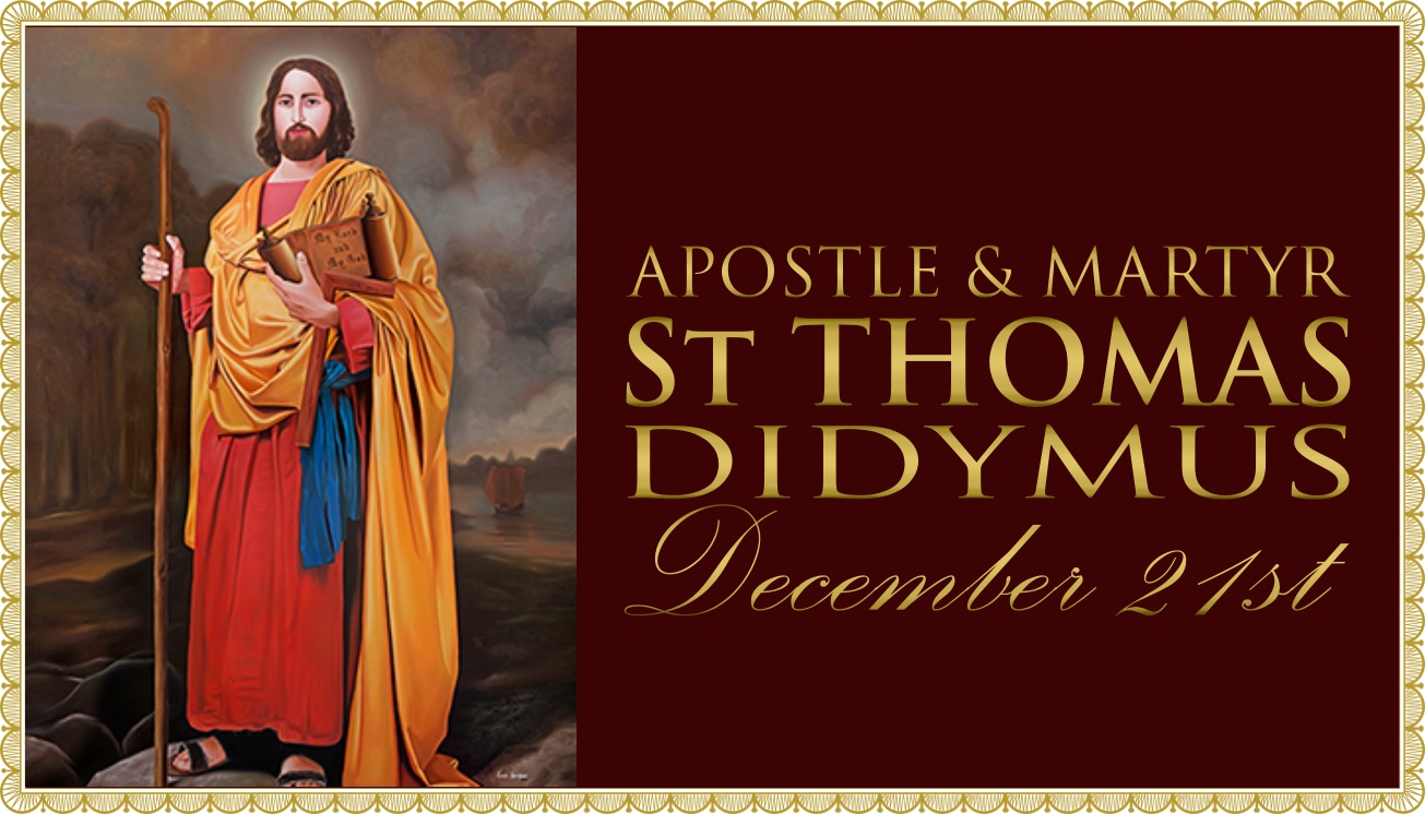 Today’s Mass: December 22nd St Thomas, Apostle (transferred)