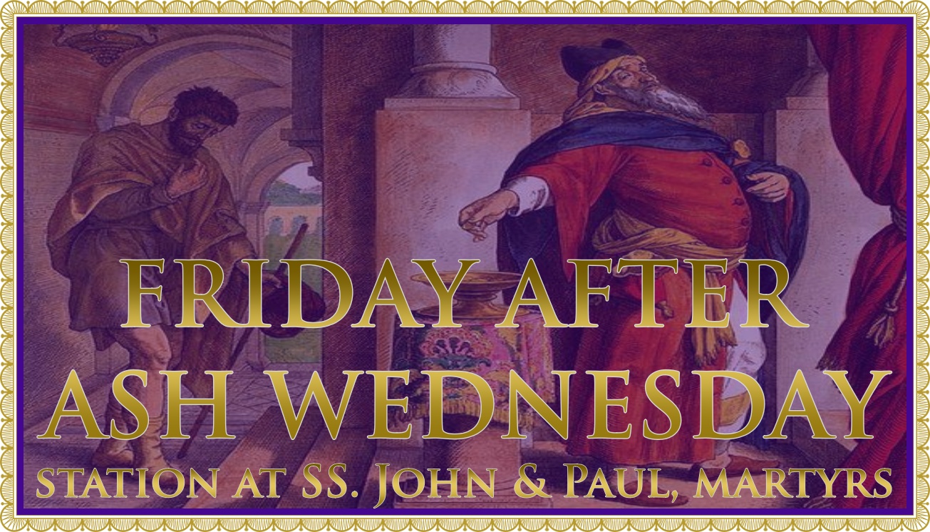 Today’s Mass: February 20 Friday After Ash Wednesday