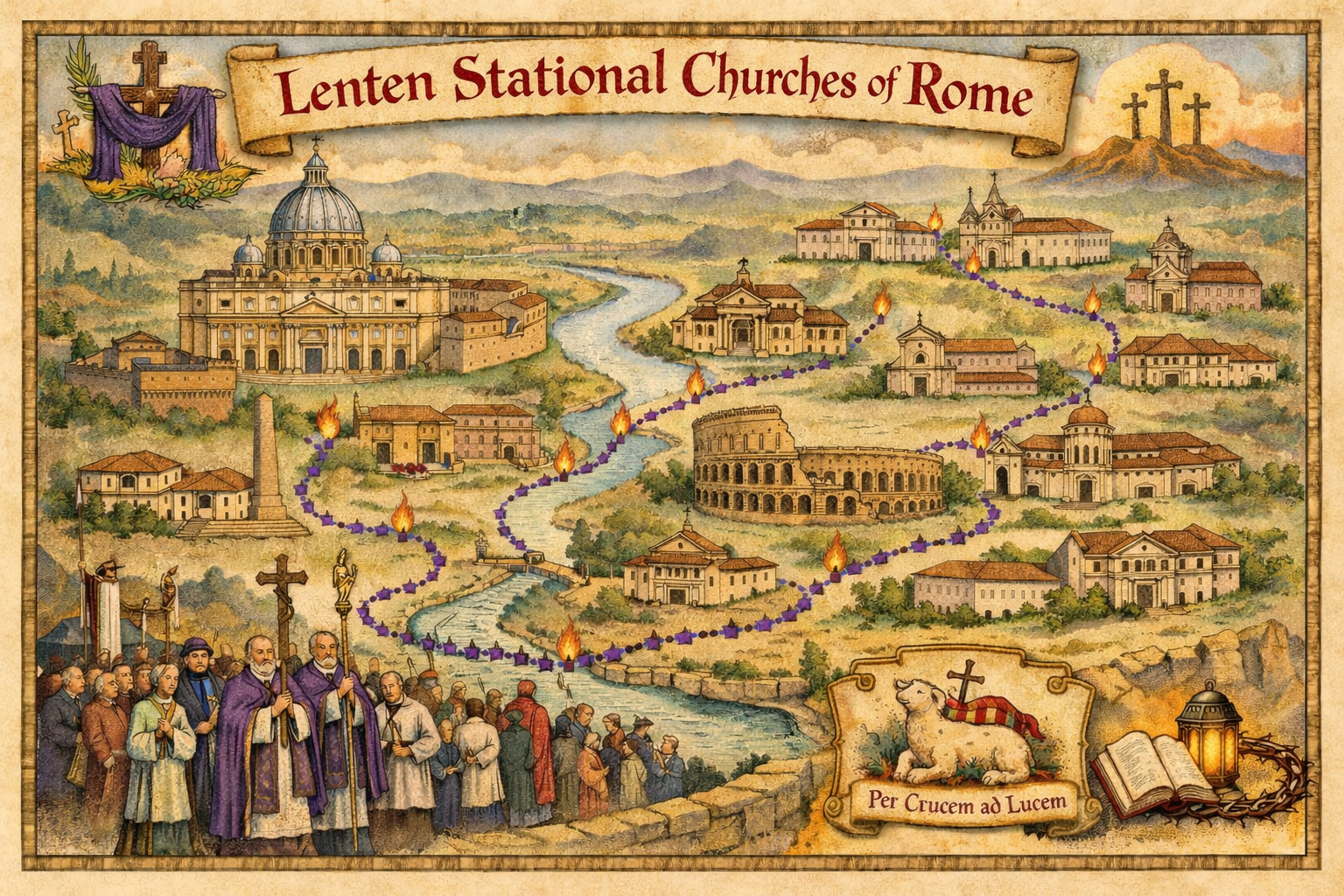 Standing Watch in the Eternal City: The Roman Lenten Stations — History, Liturgy, Saints, and Spiritual Meaning