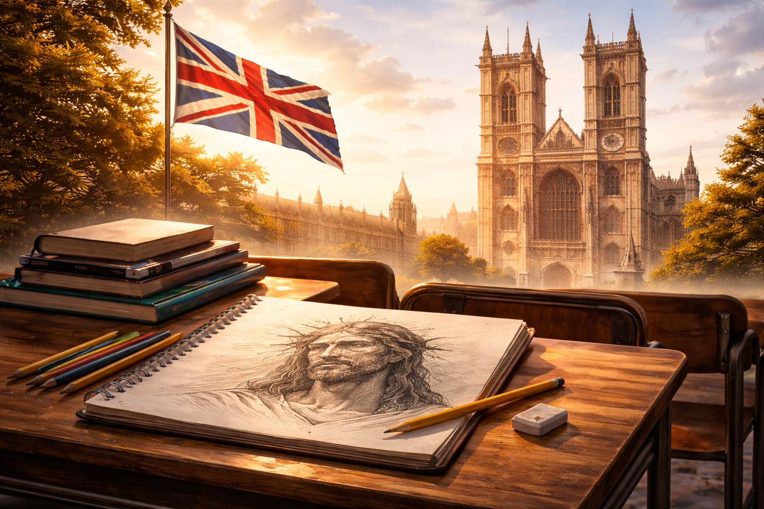 Drawing Christ in England: Why recent school guidance advising caution over depictions of Jesus reveals a deeper confusion about Britain’s Christian foundations.