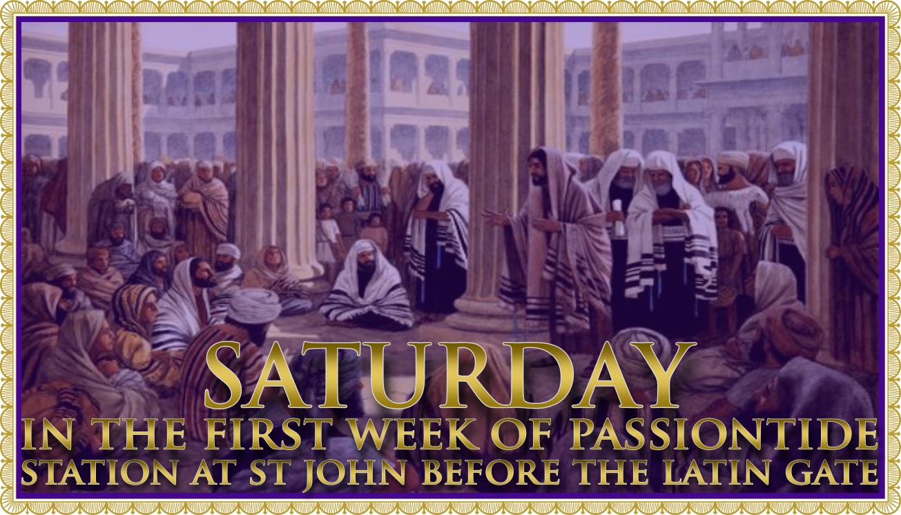 Today’s Mass: March 28 Saturday Lent V