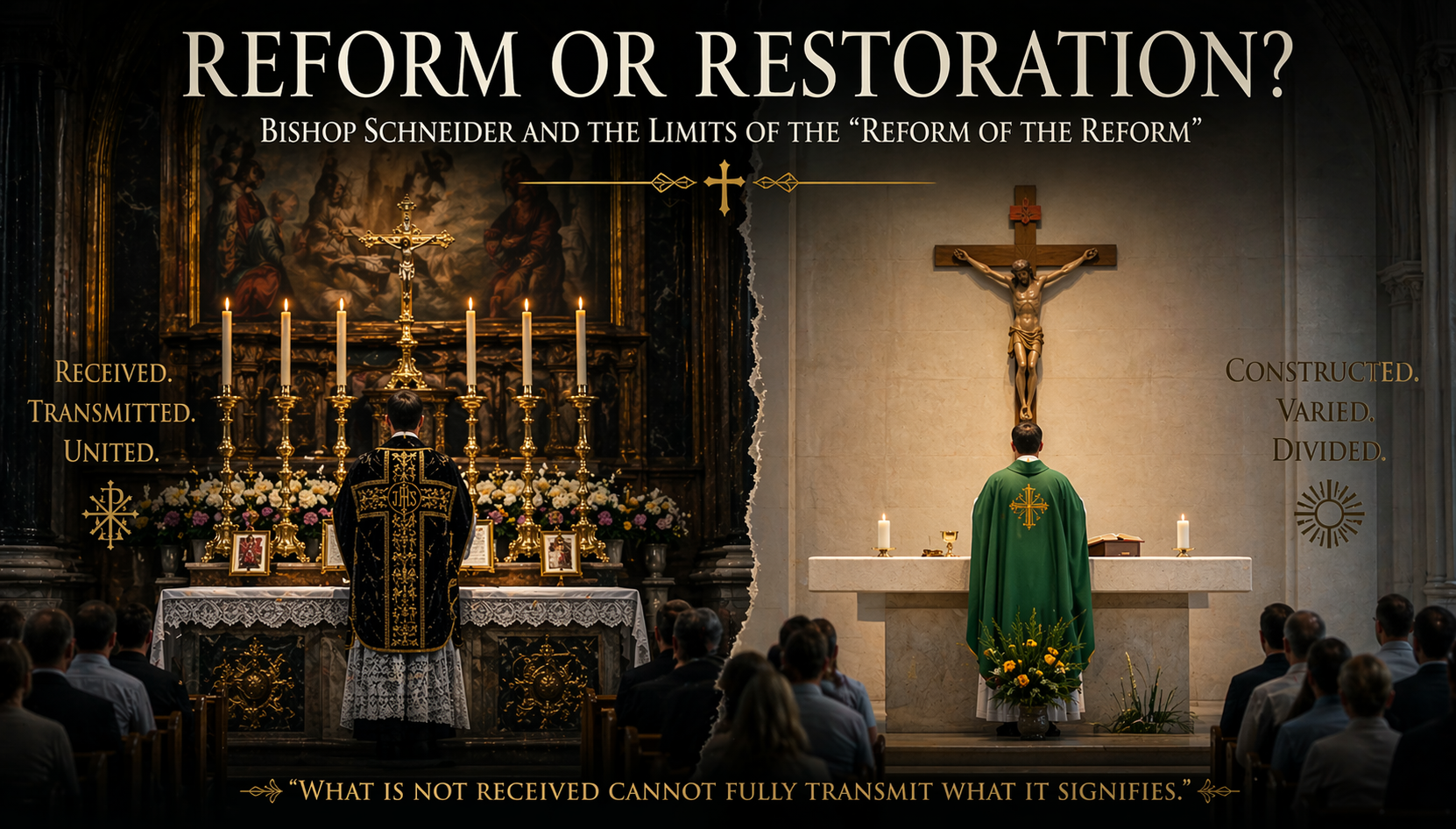 Reform or Restoration? Bishop Schneider and the Limits of the “Reform of the Reform”
