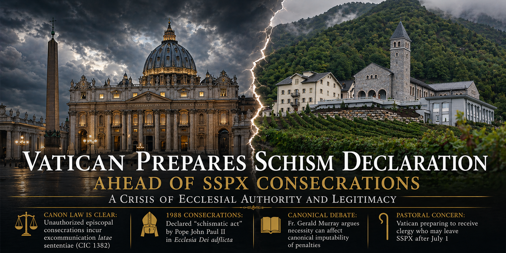 Montagna Report: Vatican Preparing Schism Declaration Ahead of SSPX Consecrations — A Crisis of Ecclesial Authority and Legitimacy