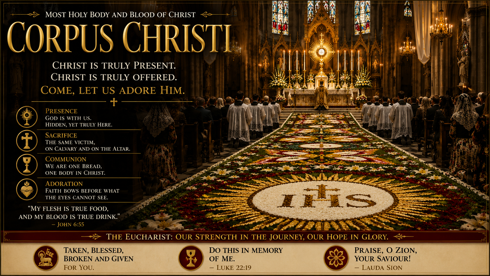 Corpus Christi: The Presence that Consumes, the Sacrifice that Endures, the Communion that Judges