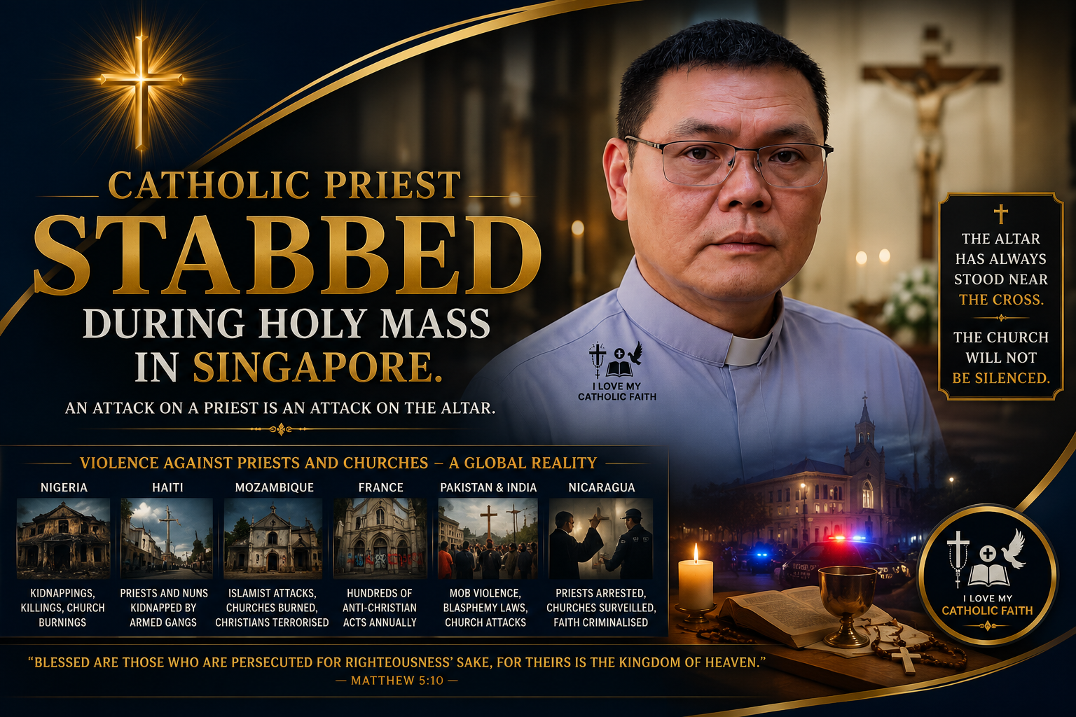 Catholic Priests Under Attack: From Singapore to Nigeria, the Violence Is Growing