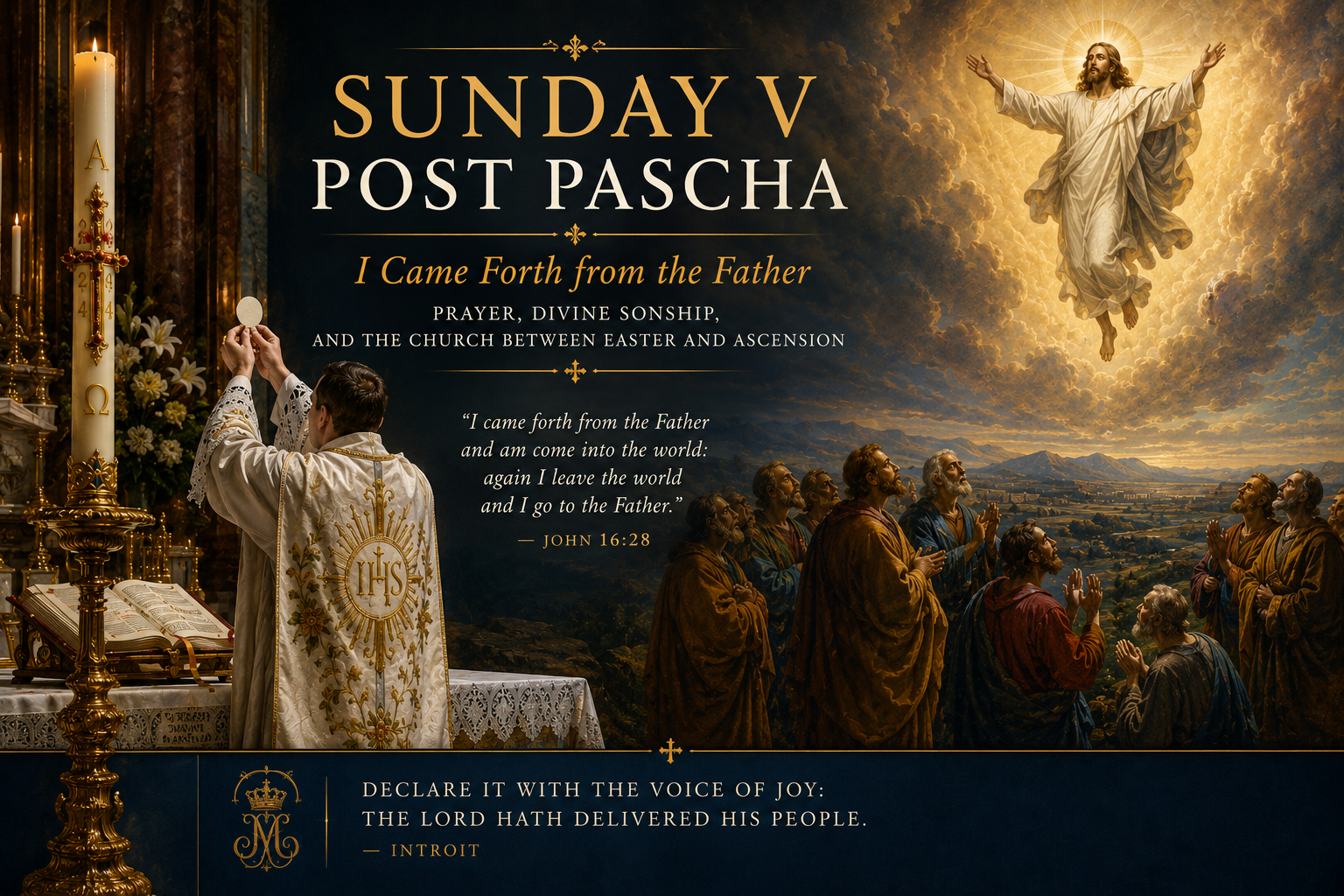 Vocem jucunditatis: The Fifth Sunday after Easter “I Came Forth from the Father”