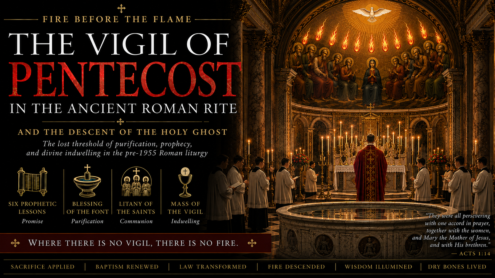 Fire Before the Flame: The Vigil of Pentecost in the Ancient Roman Rite and the Descent of the Holy Ghost