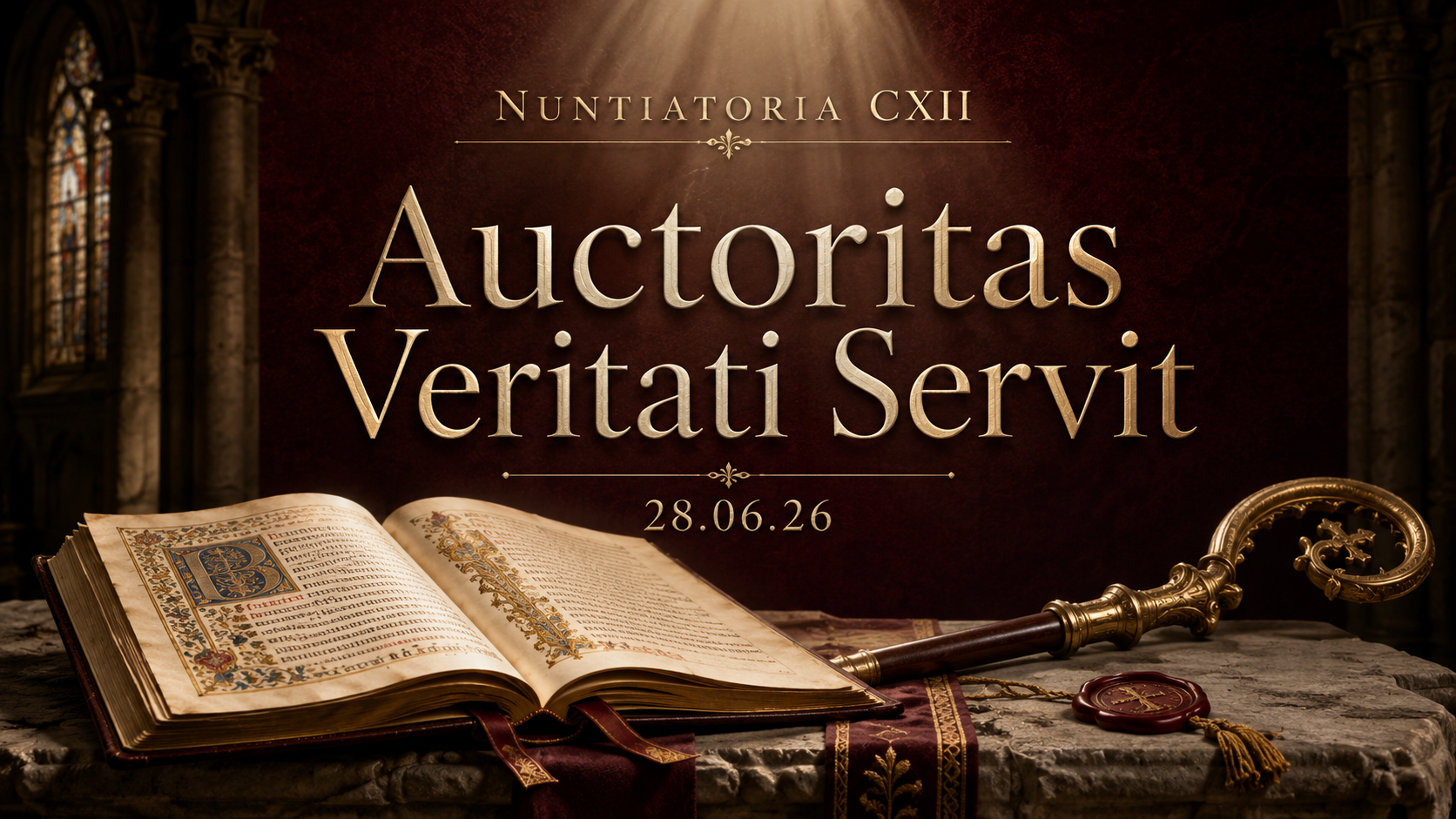 28.06.26 Nuntiatoria CXII: Auctoritas Veritati Servit