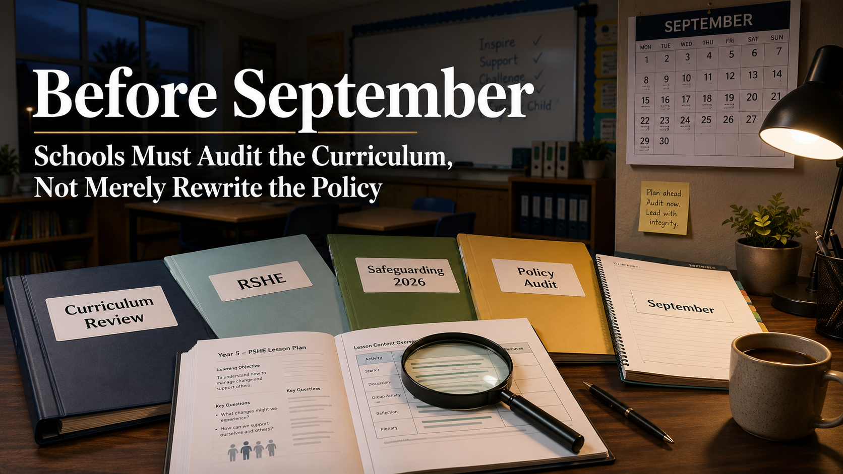 Before September: English Schools Must Audit the Curriculum, Not Merely Rewrite the Policy