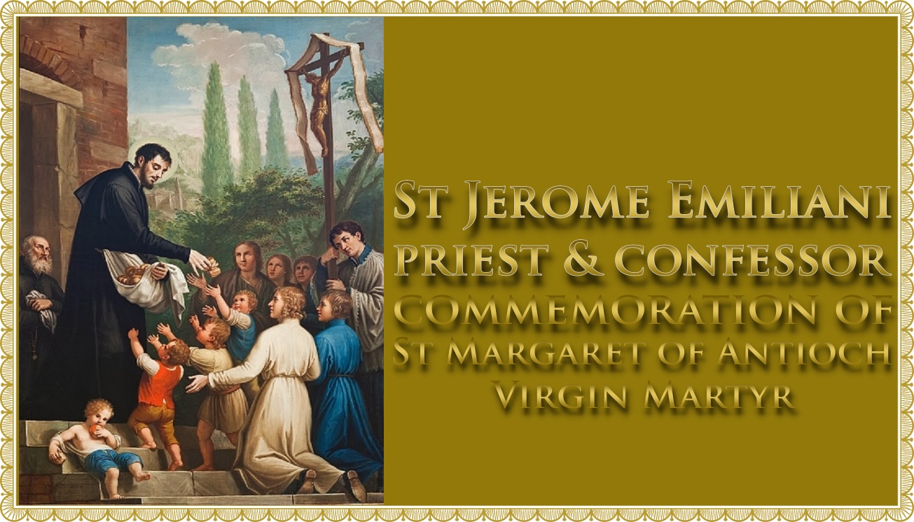 Today’s Mass: July 20 St. Jerome Emilliani