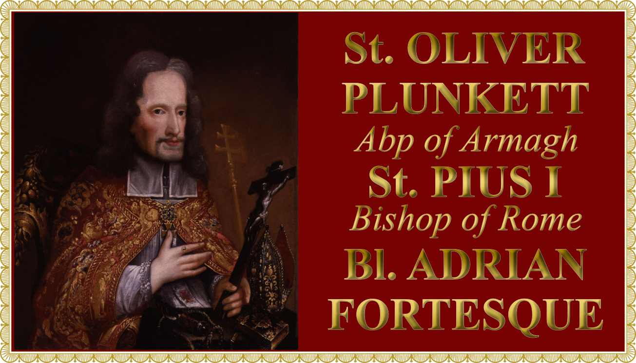 Today’s Mass: July 11 St Oliver Plunkett