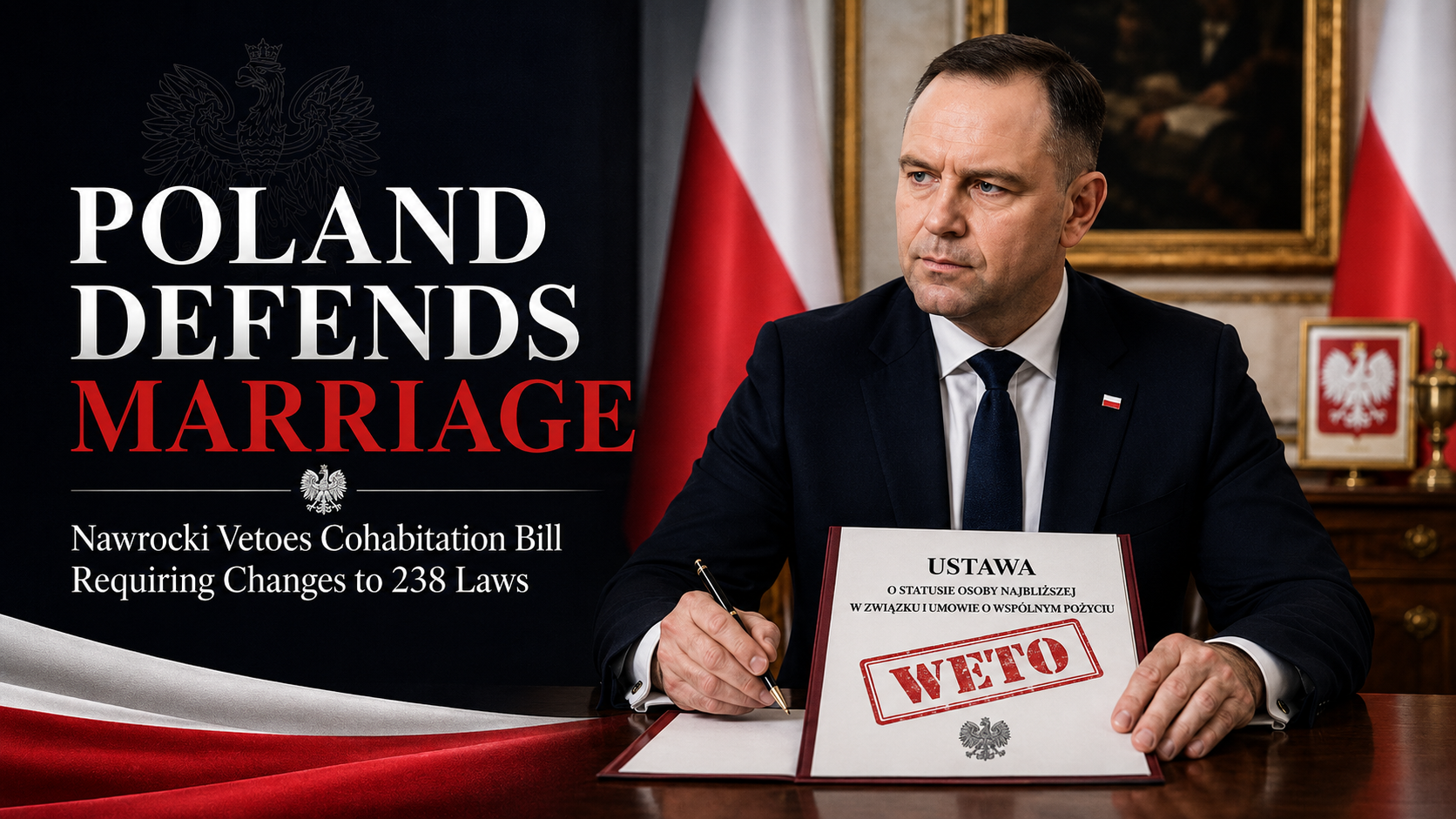 Karol Nawrocki Vetoes Poland’s 238-Law Cohabitation Settlement