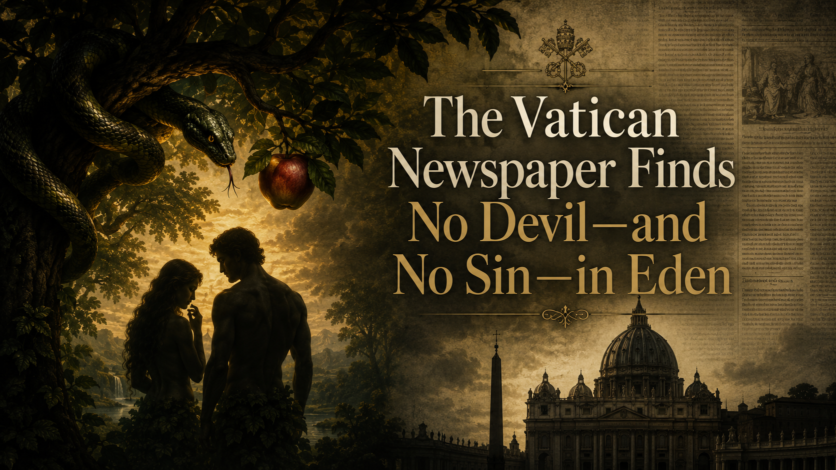The Vatican Newspaper Finds No Devil—and No Sin—in Eden