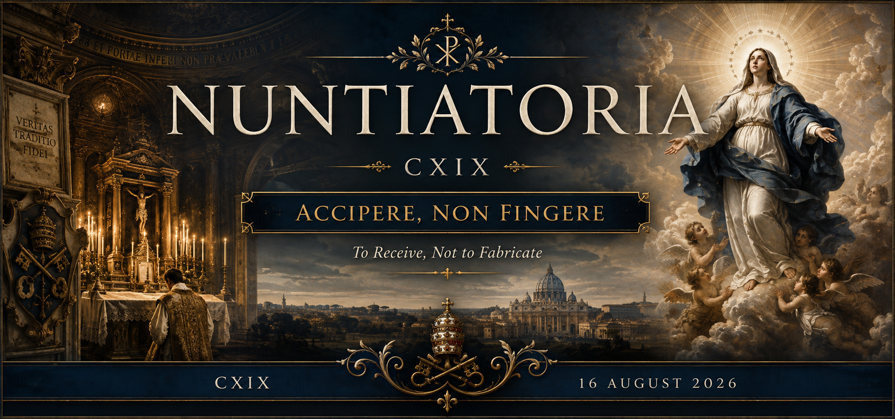 16.08.26 Nuntiatoria CXIX: Accipere non Fingere