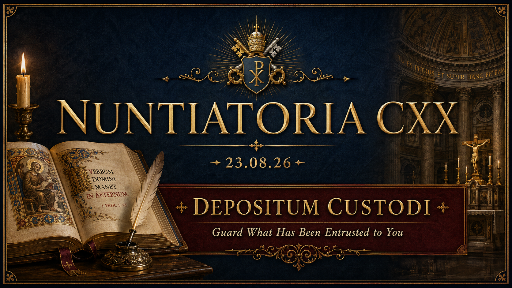 23.08.26 Nuntiatoria CXX: Depositum Custodi
