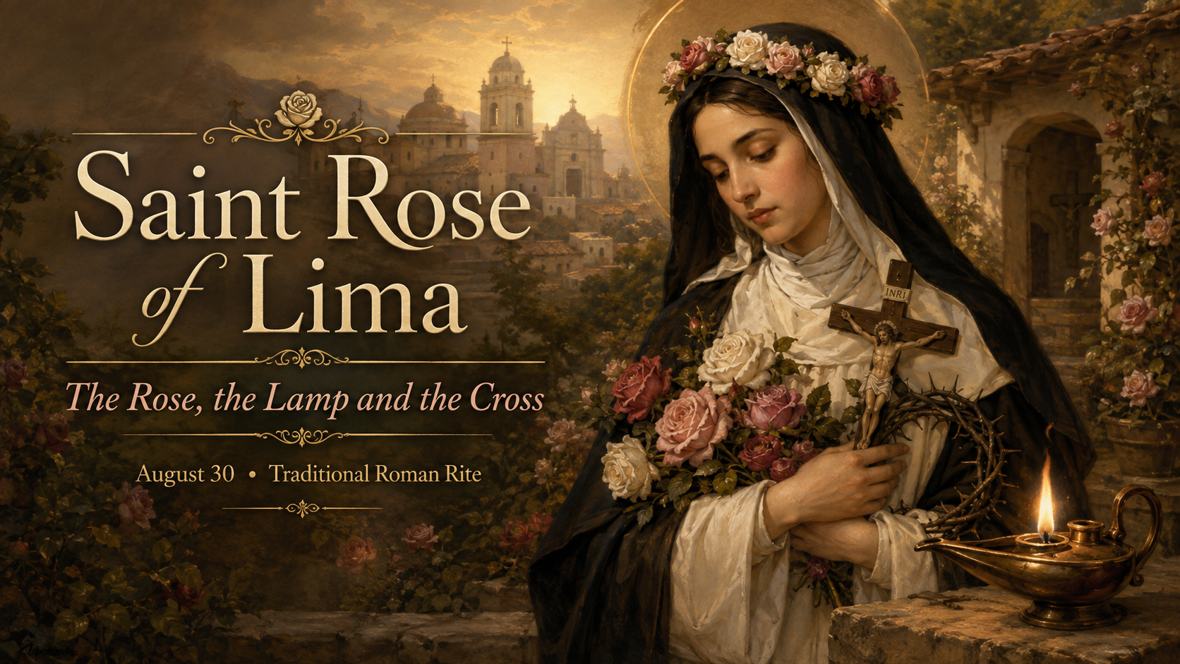Saint Rose of Lima: The Rose, the Lamp and the Cross August 30