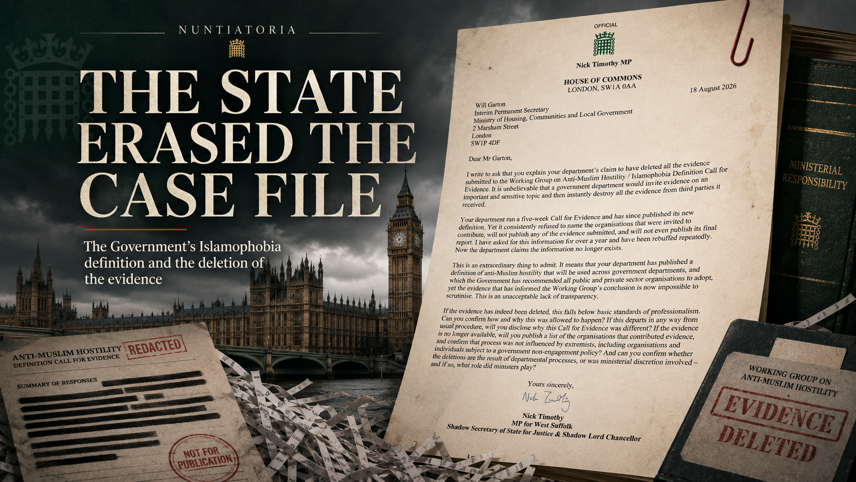 The State Erased the Case File: Blasphemy Law by Stealth
