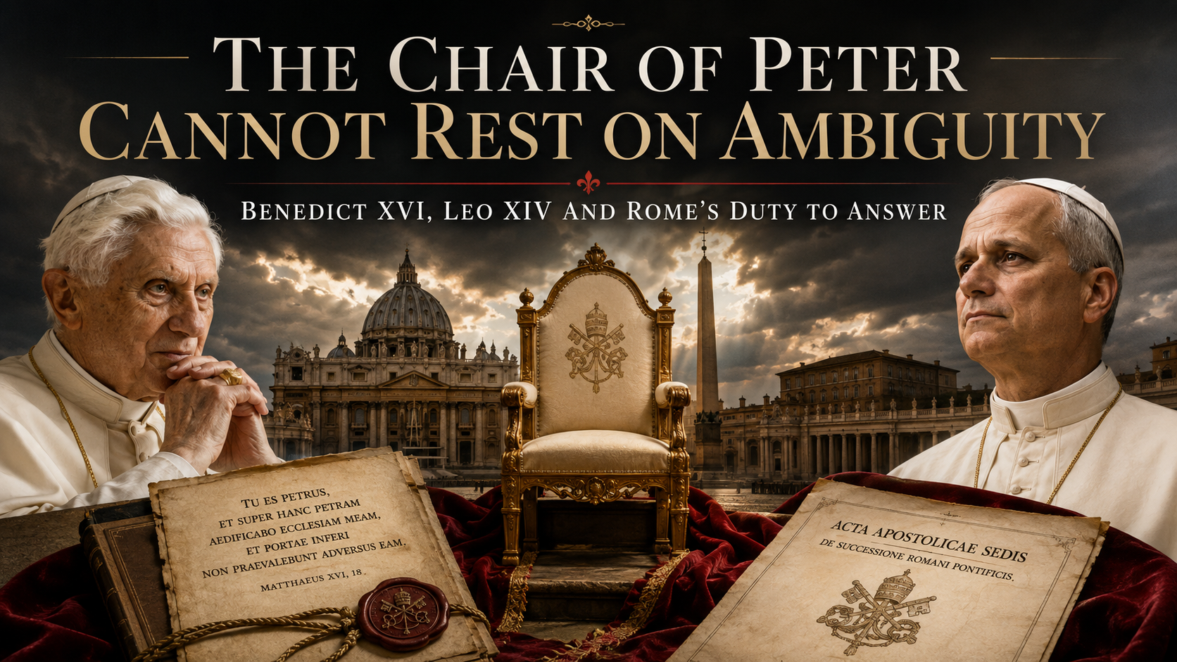 The Chair of Peter Cannot Rest on Ambiguity: Benedict XVI, Leo XIV and Rome’s Duty to Answer