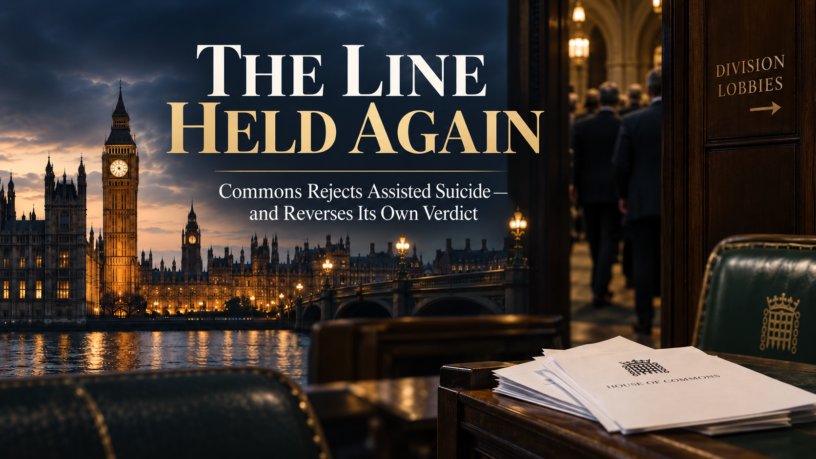 The Line Held Again: UK Parliament Rejects Assissted Suicide Bill – and Reverses Its Own Verdict
