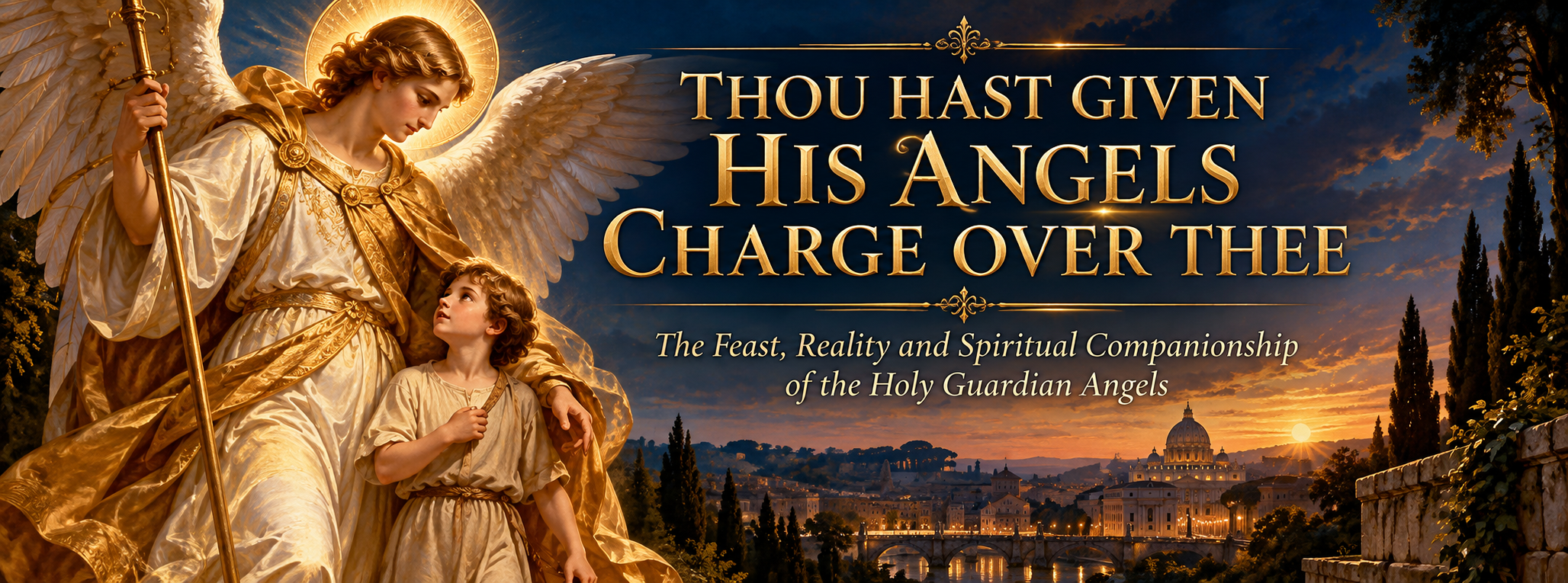 Thou has given His angels charge over thee