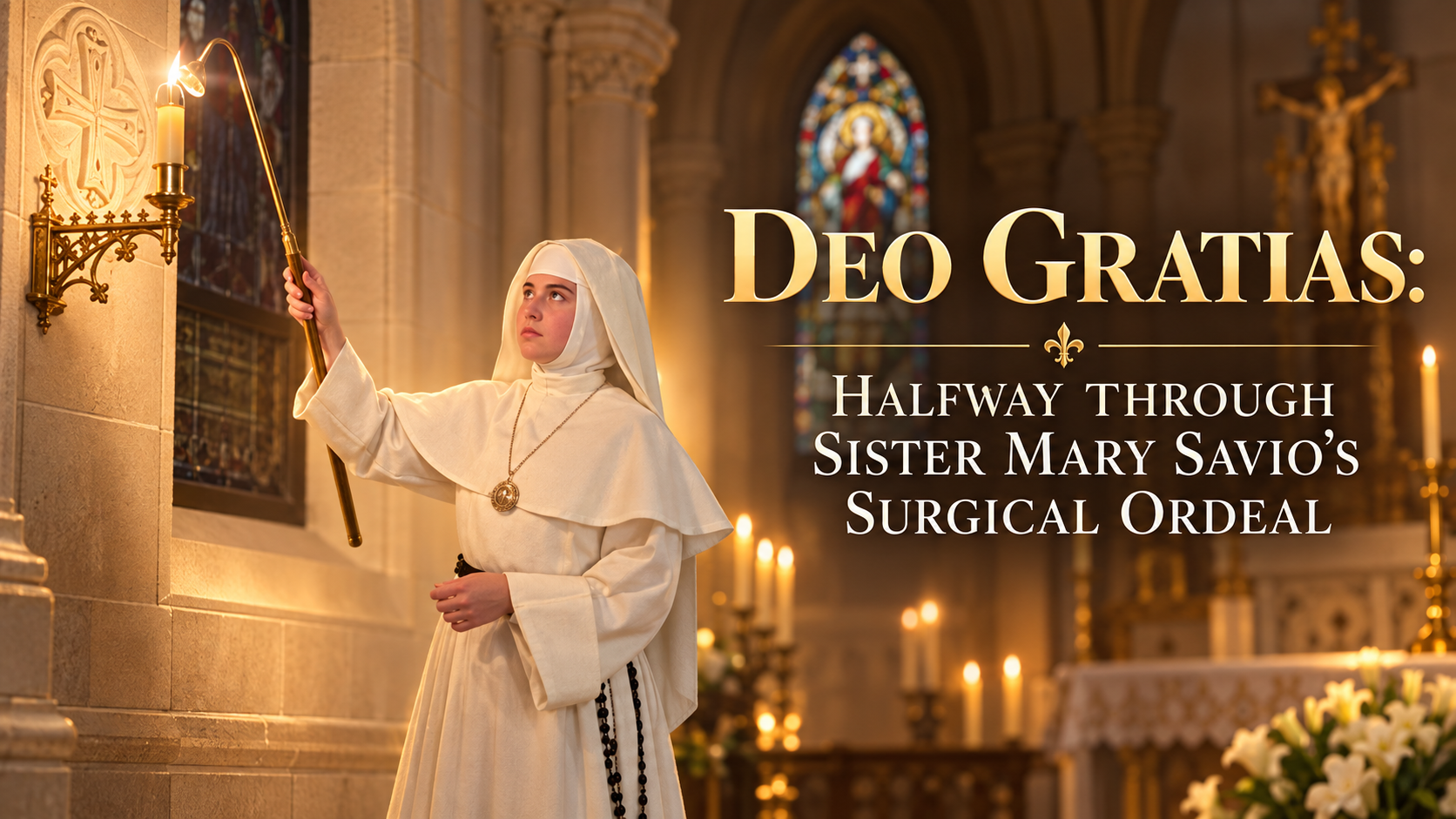 DEO GRATIAS: HALFWAY THROUGH SISTER MARY SAVIO’S SURGICAL ORDEAL