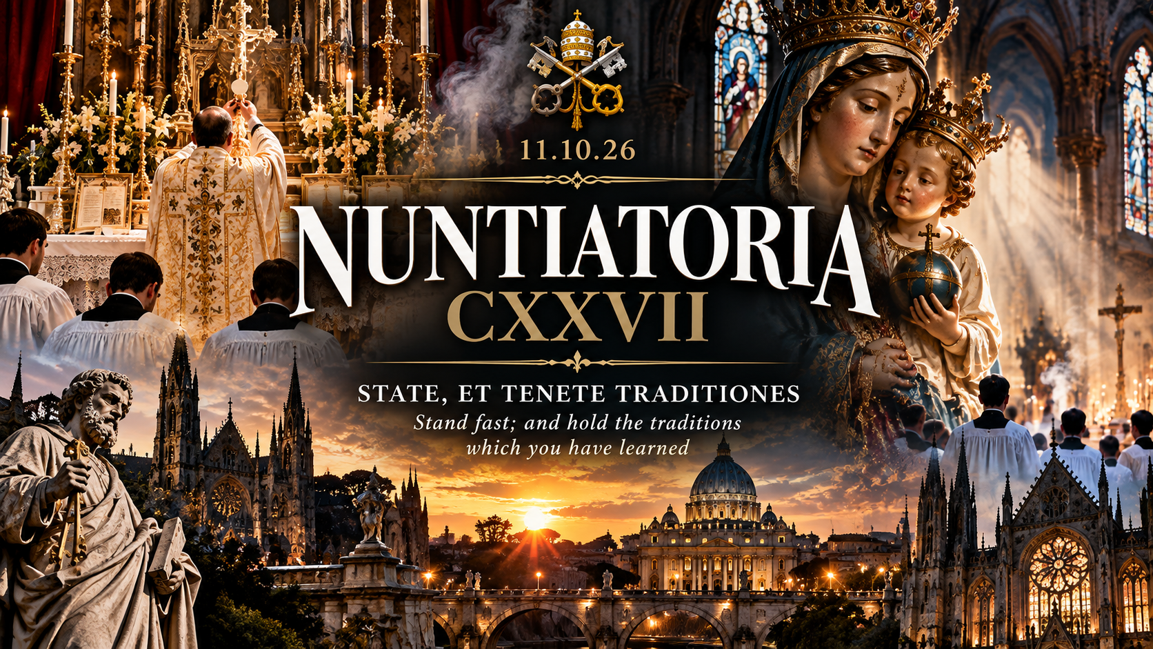 11.10.26 Nuntiatoria CXXVII: STATE, ET TENETE TRADITIONES