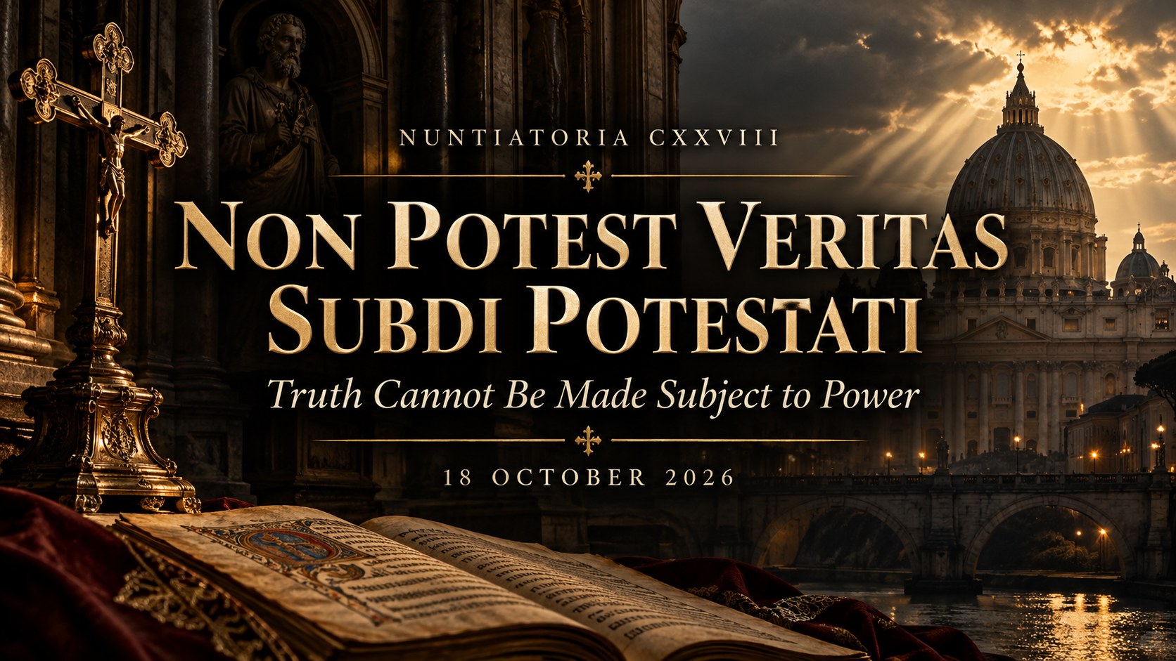 18.10.26 Nuntiatoria CXXVIII: NON POTEST VERITAS SUBDI POTESTATI