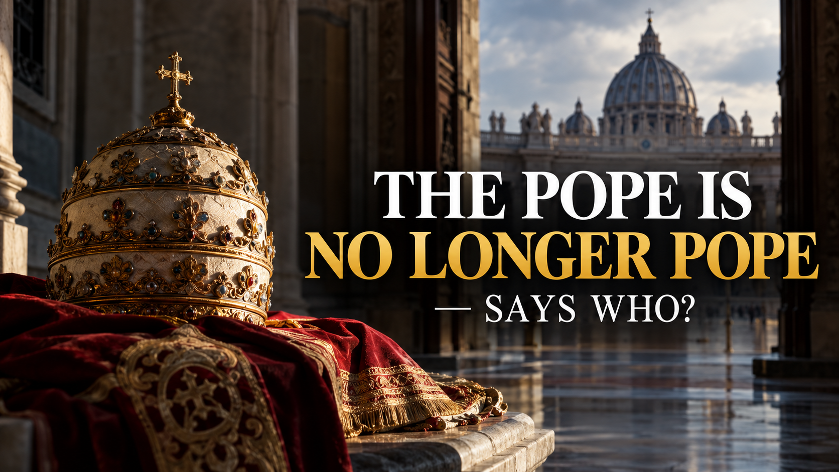 THE POPE IS NO LONGER POPE — SAYS WHO?