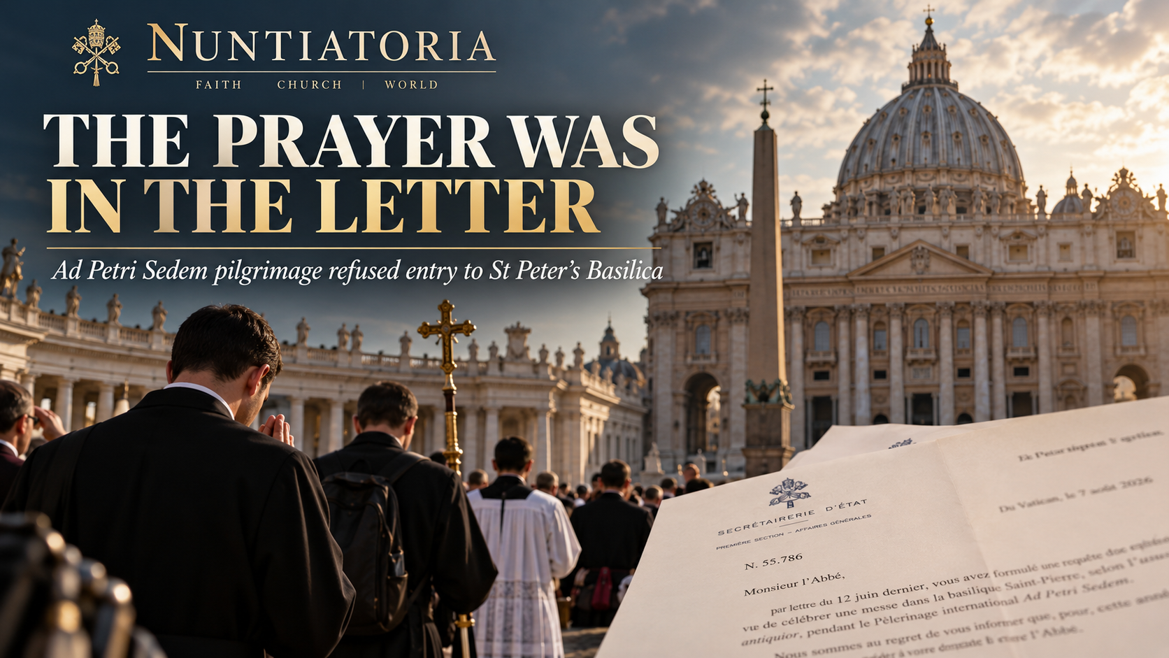 THE PRAYER WAS IN THE LETTER