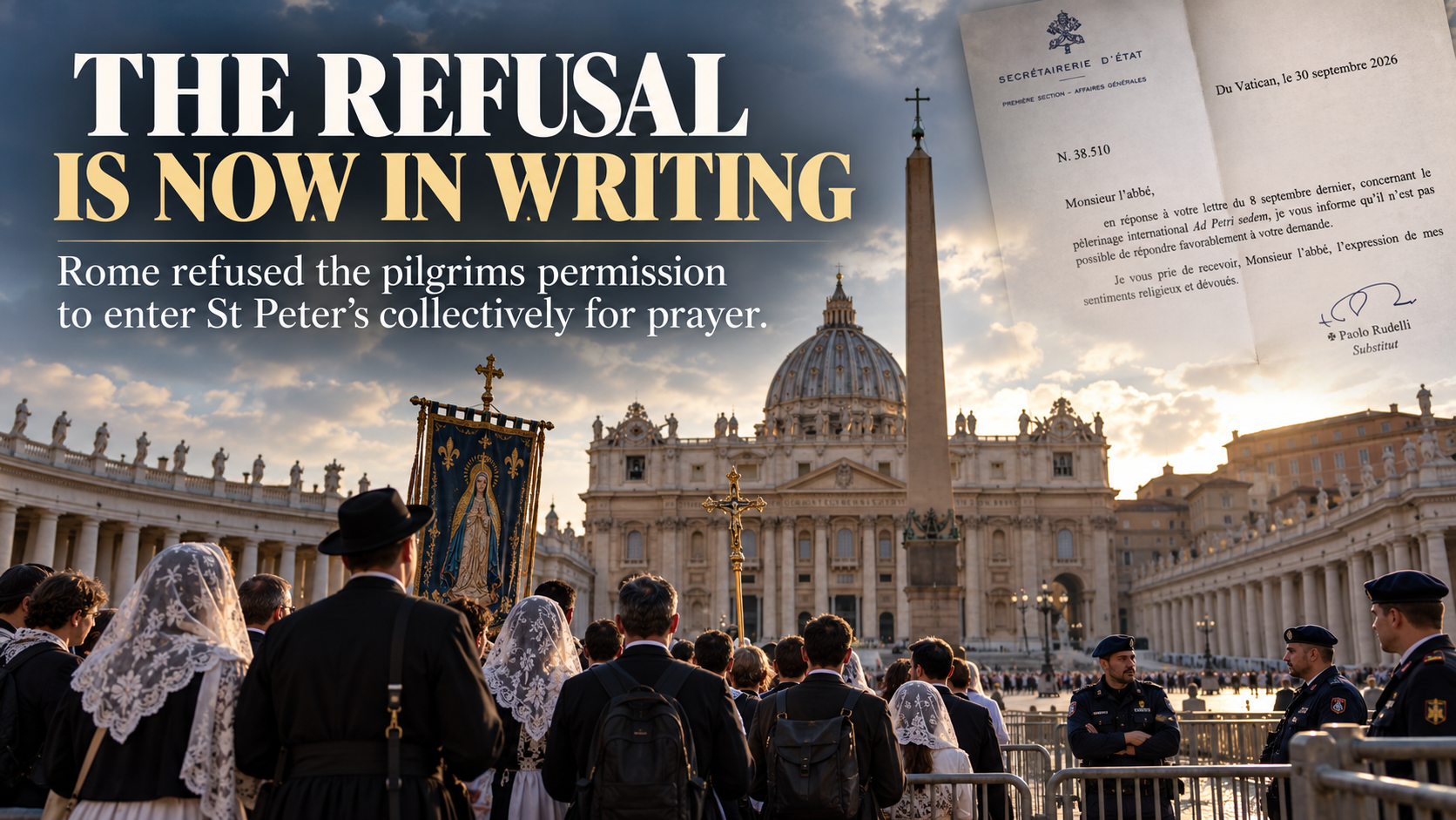 THE REFUSAL IS NOW IN WRITING