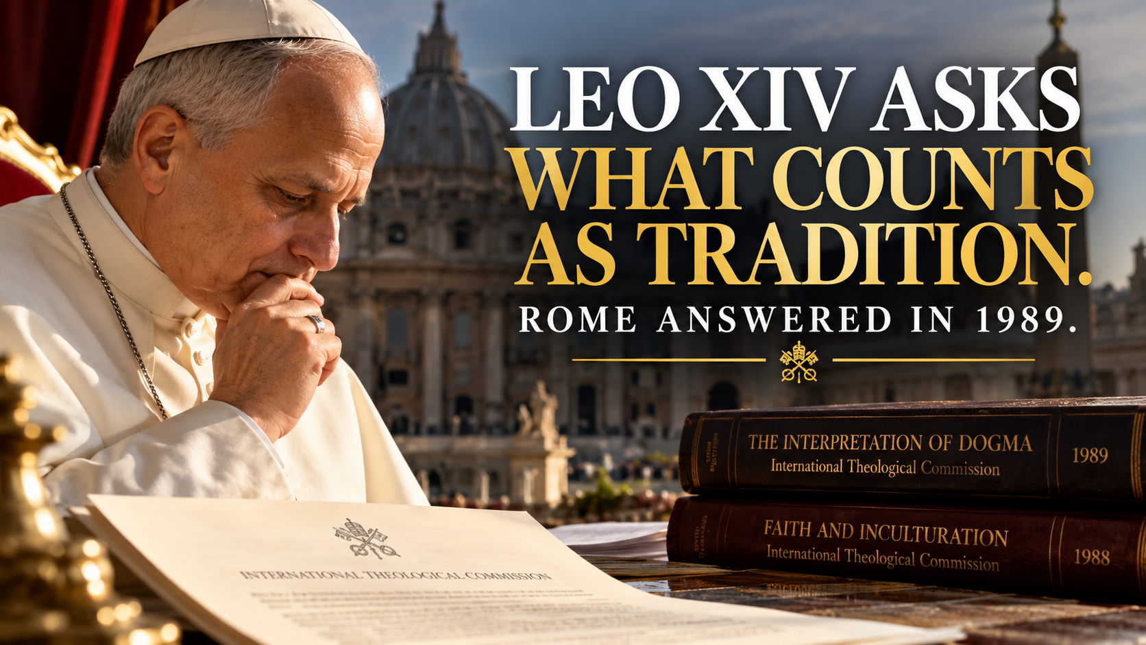 LEO XIV ASKS WHAT COUNTS AS TRADITION. ROME ANSWERED IN 1989.